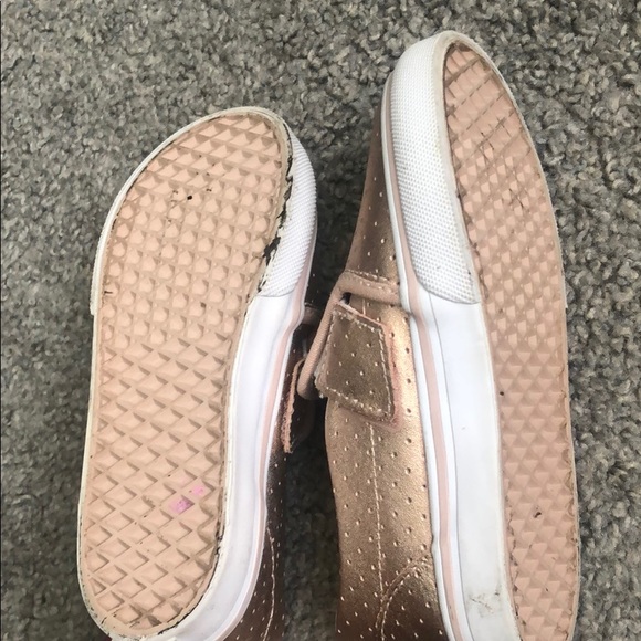 TODDLER Rose Gold Slide On Vans size 9 - Picture 4 of 4